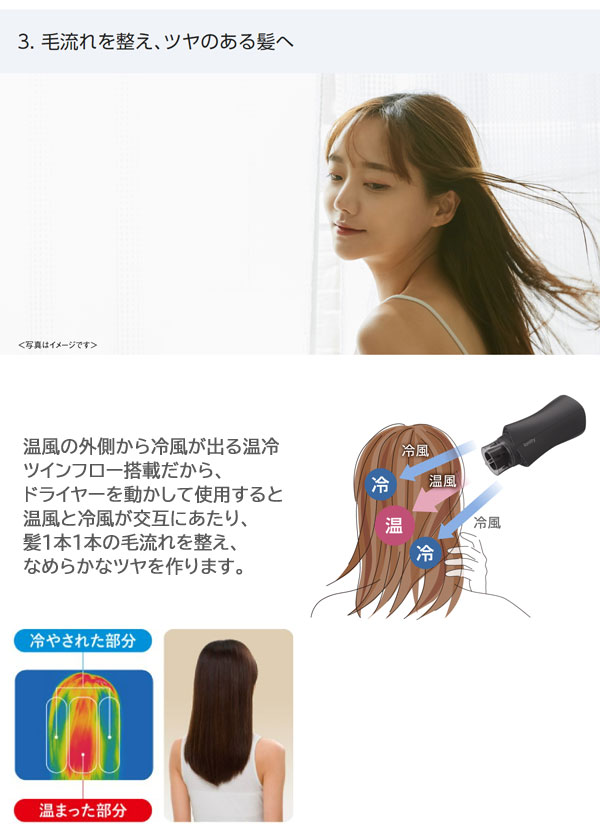 パナソニック ドライヤー イオニティ マイナスイオン EH-NE6J Panasonic（パナソニック） ヘアードライヤーイオニティ EH-NE6J ［大