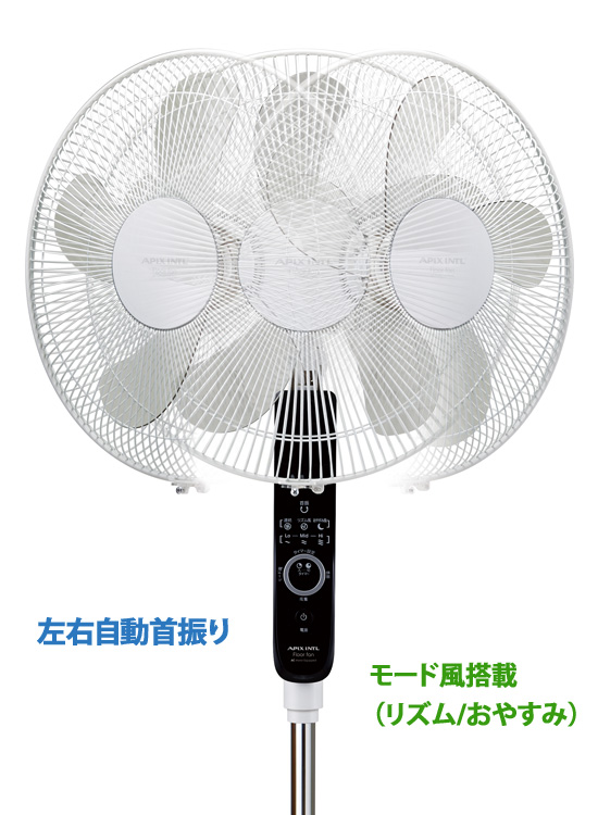 ハイポジション扇風機 [アピックス ACフロアー扇風機 AFL-254R]／同梱