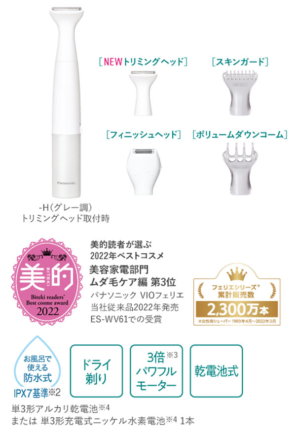 Panasonic ビキニ・シェーバーと化粧品セット パナソニック VIO