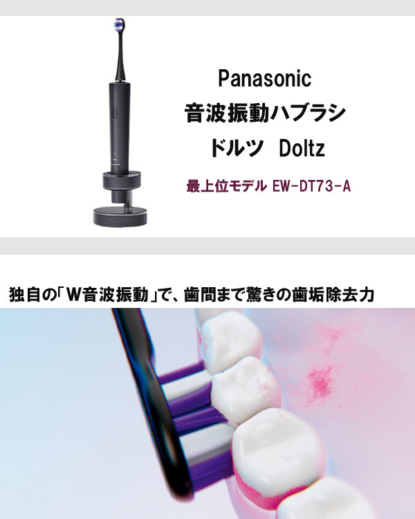 音波振動歯ブラシ ドルツ [パナソニック 音波振動ハブラシ EW-DT73-A