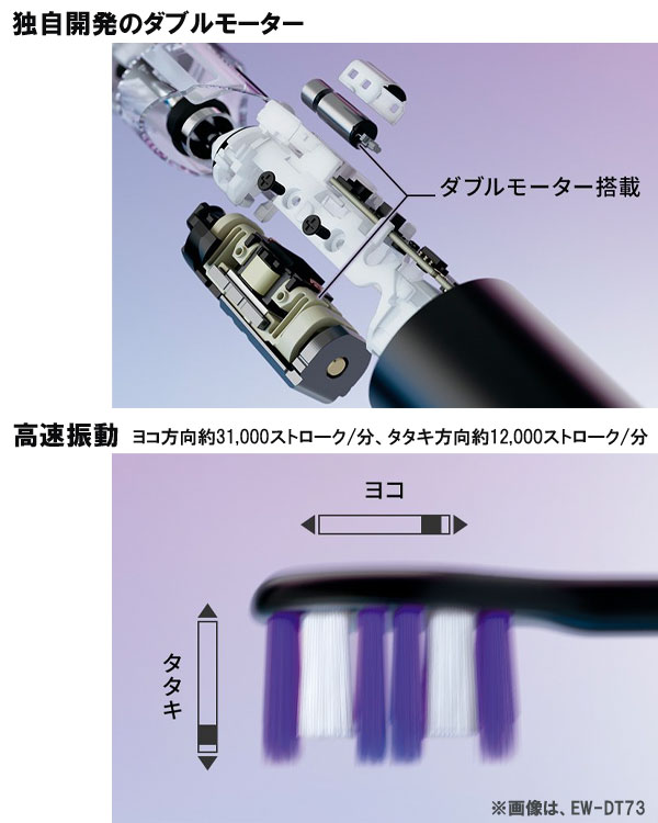 パナソニック 音波振動ハブラシ ドルツ EW-DT63 : アテーネYahoo!店