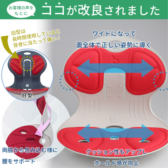 在庫有】姿勢矯正サポート座椅子[送料無料][天使の椅子 プレミアム