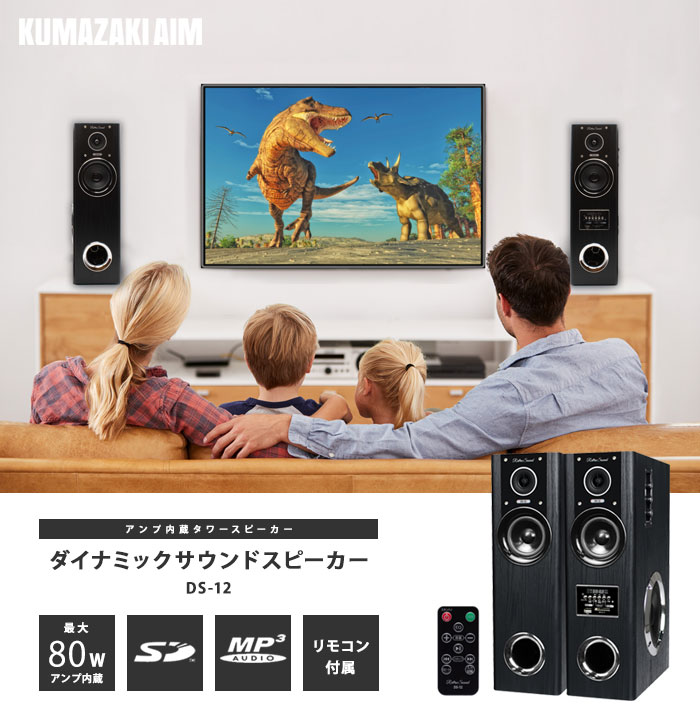 クマザキエイム ダイナミックサウンドスピーカー DS-12