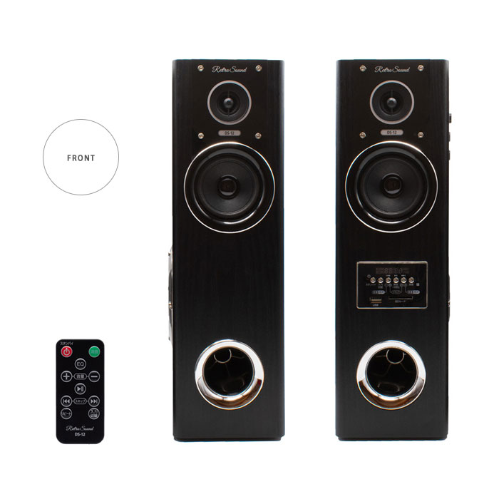 パワードスピーカー 2種類のオーディオケーブル付き 1年保証