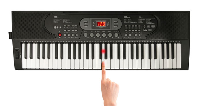 ガイド機能付き電子ピアノ