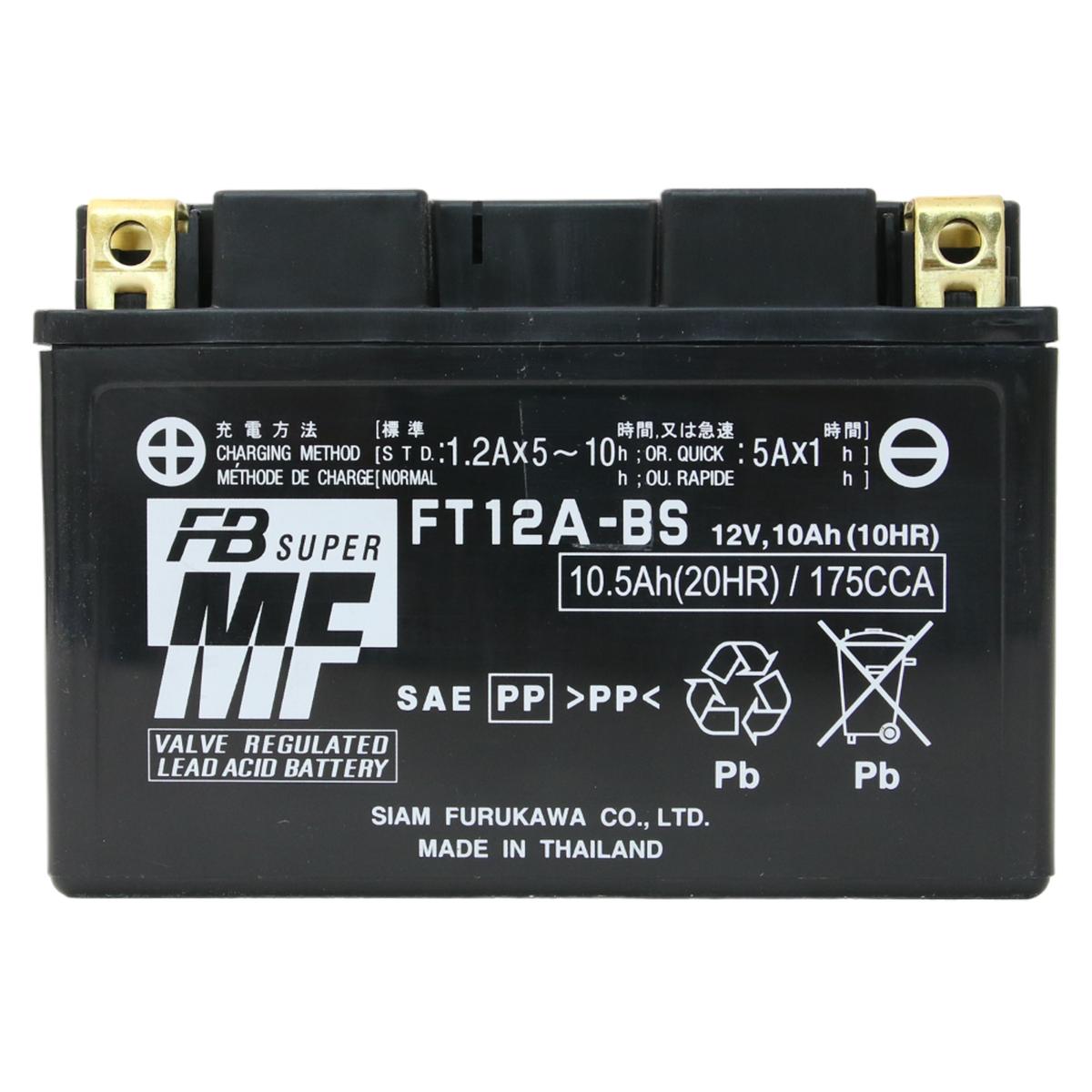 古河電池 FURUKAWA BATTERY FT12A-BS 液入り充電済み メーカー1年保証