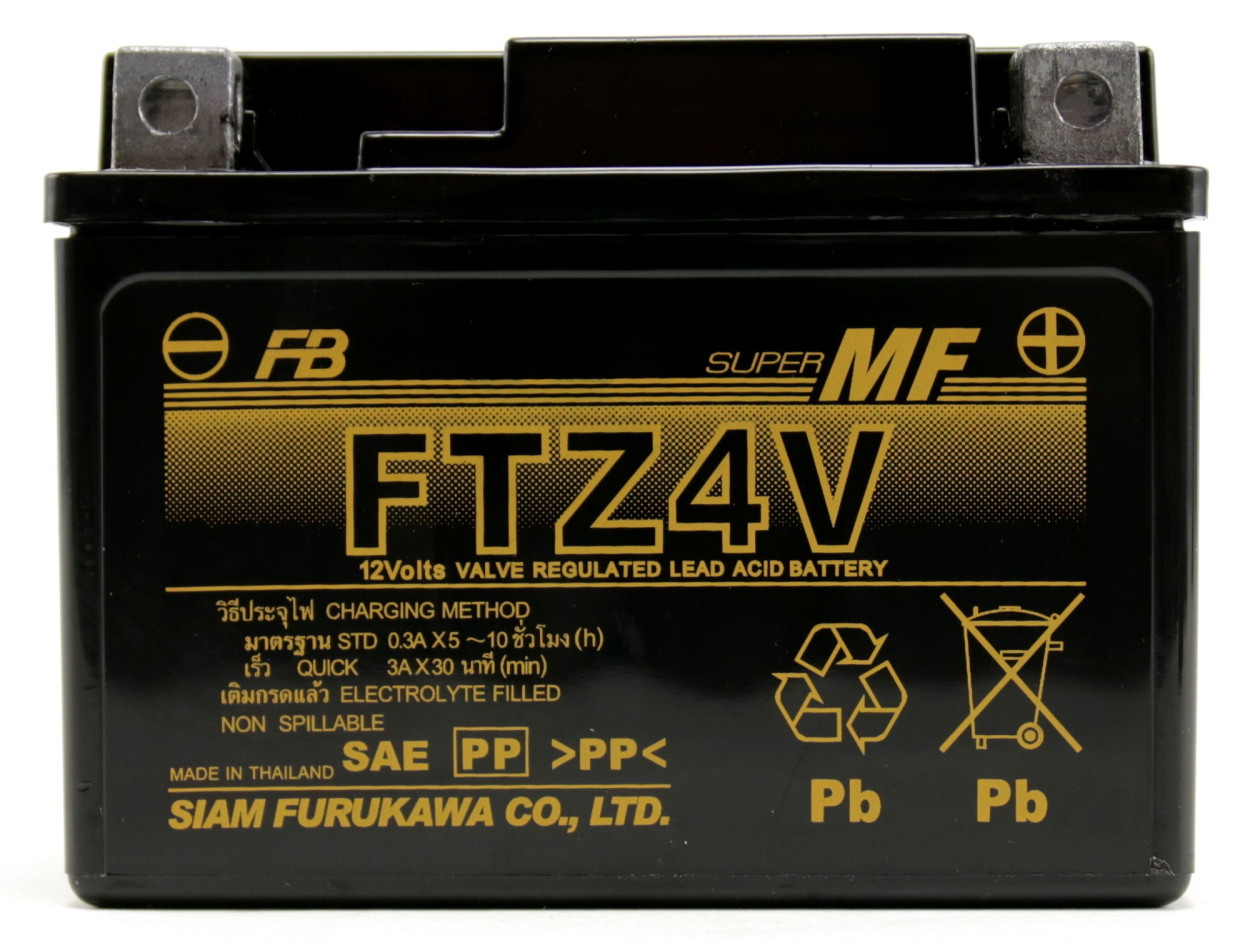 バイク バッテリー古河電池 FURUKAWA BATTERY FTZ4V 初期充電済み