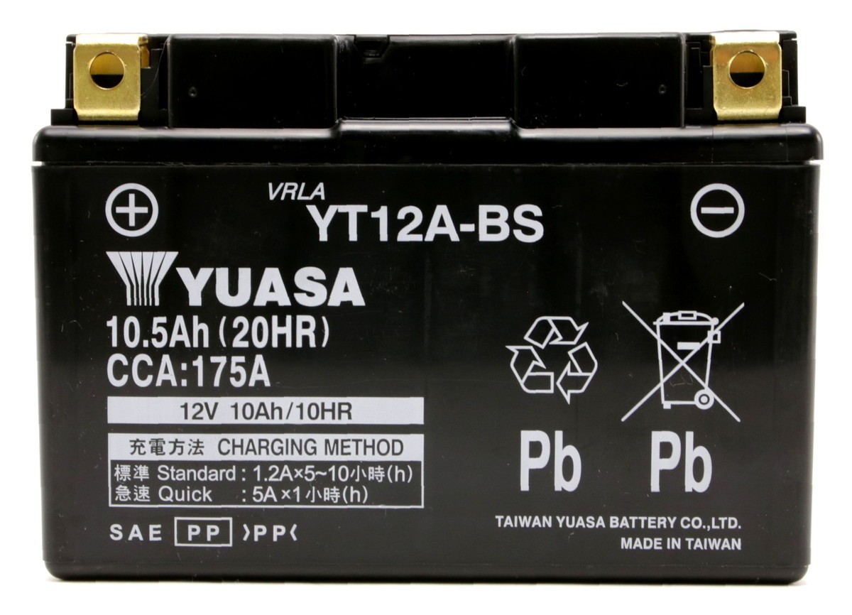 台湾YUASA YT12A-BS 液入り充電済み 1年保証付き 互換 FT12A-BS :070Y18B:アトラスダイレクトショップ - 通販 -  Yahoo!ショッピング