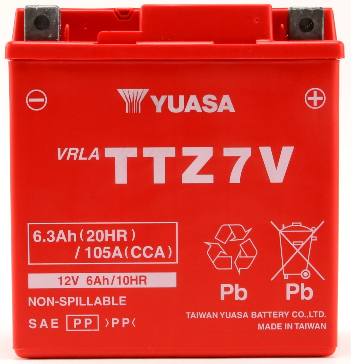 台湾YUASA TTZ7V 液入り充電済み YTZ7V GTZ7V FTZ7V互換 TRICITY125 