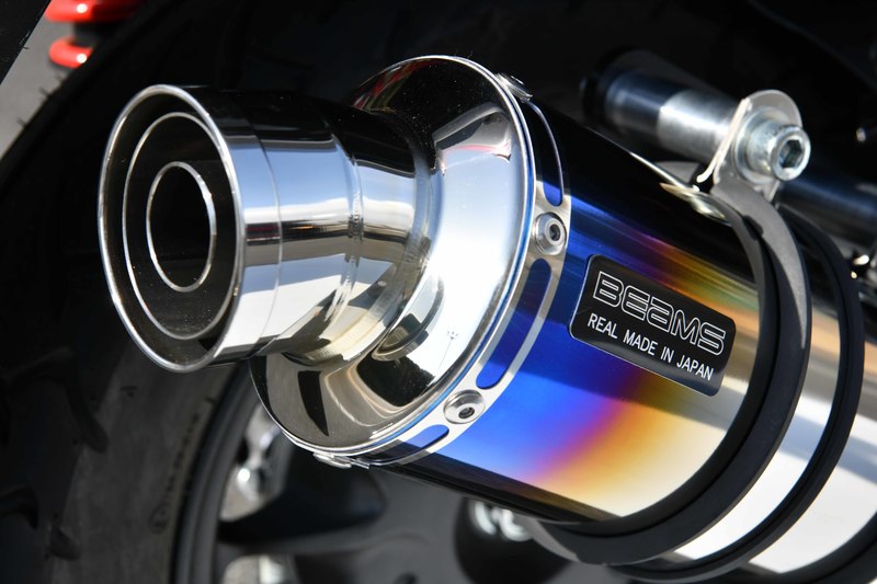 BEAMS G1011-53-007 LEAD125 リード 8BJ-JK12 フルエキ R-EVO ヒートチタン ビームス マフラー :JP ...