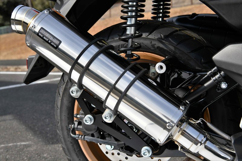 BEAMS G271-53-008 N-MAX155 8BK-SG66J 2022~ フルエキ R-EVO ステンレス ビームス マフラーの画像