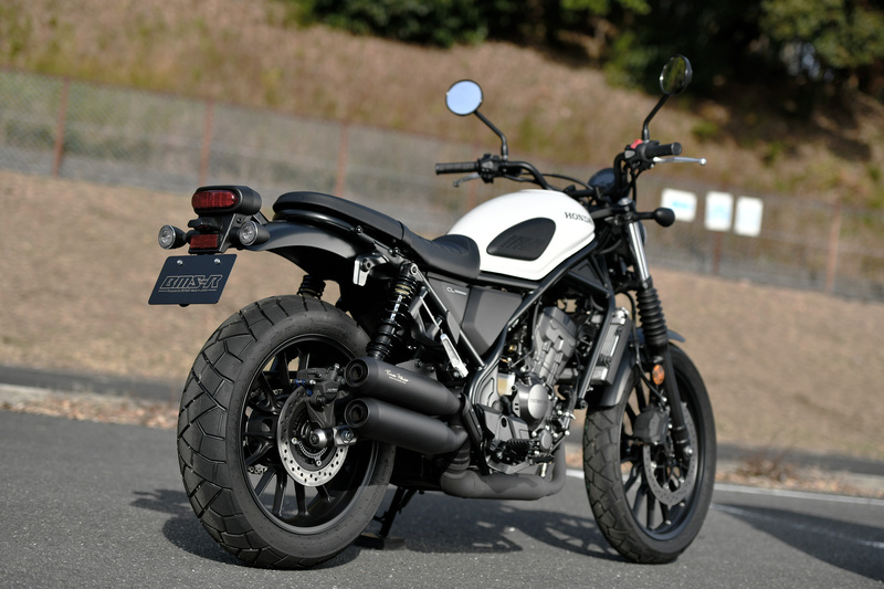 けーん！　ホンダCL250用マフラー　BEAMSパワーヘッダーRS パワーヘッダー RS マットブラック スリップオン：CL250：政府