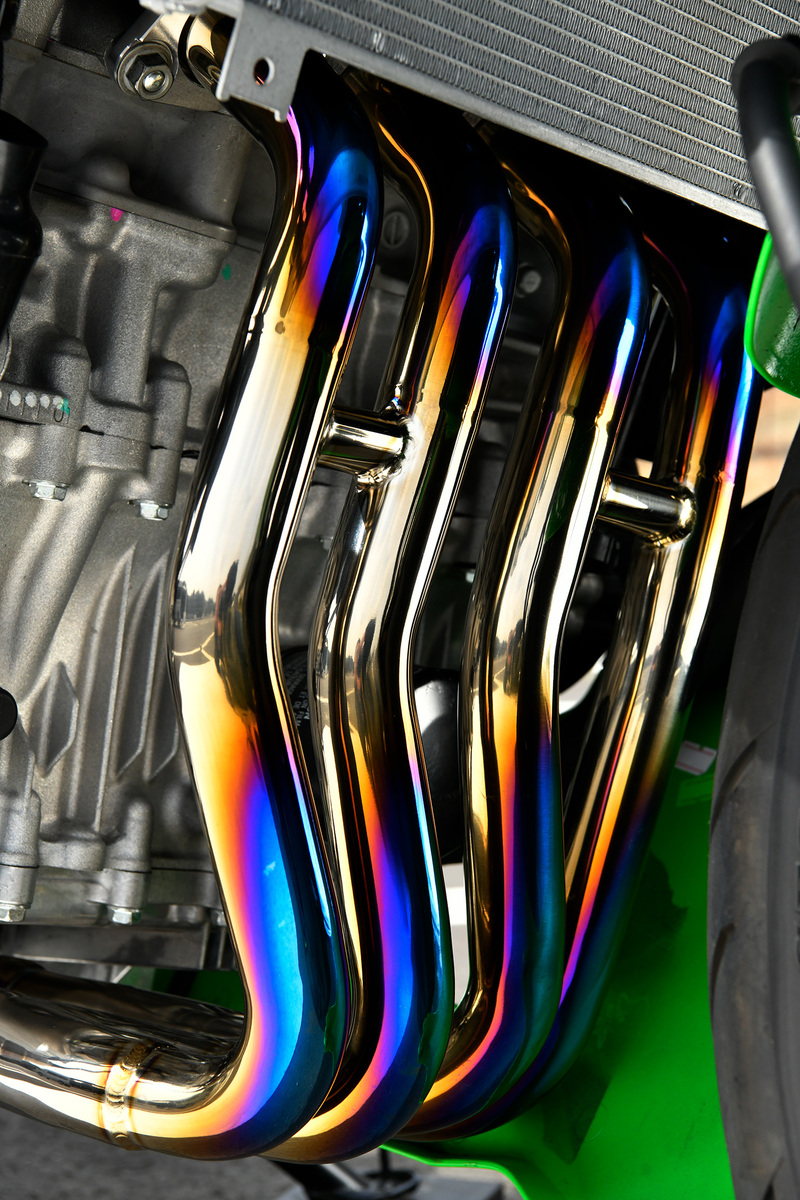 BEAMS G435-54-TF2 ZX-4RR/SE 8BL-ZX400P チタンフルエキ R-EVO カーボン ビームス マフラー_8