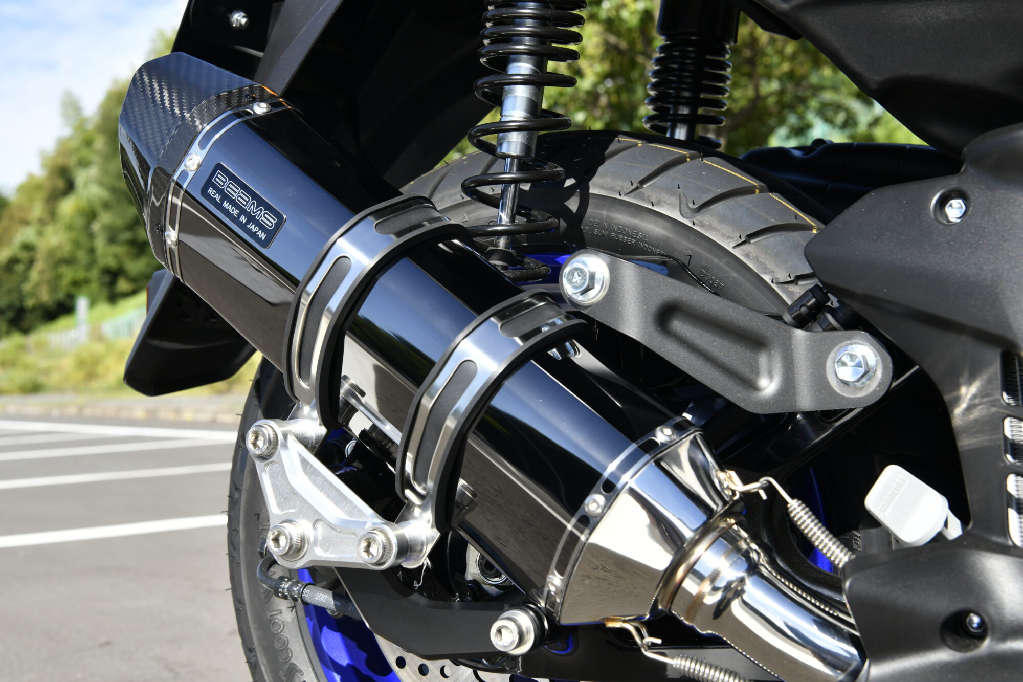 nmax125 マフラー ビームス（バイク マフラー）（色：ブラック系