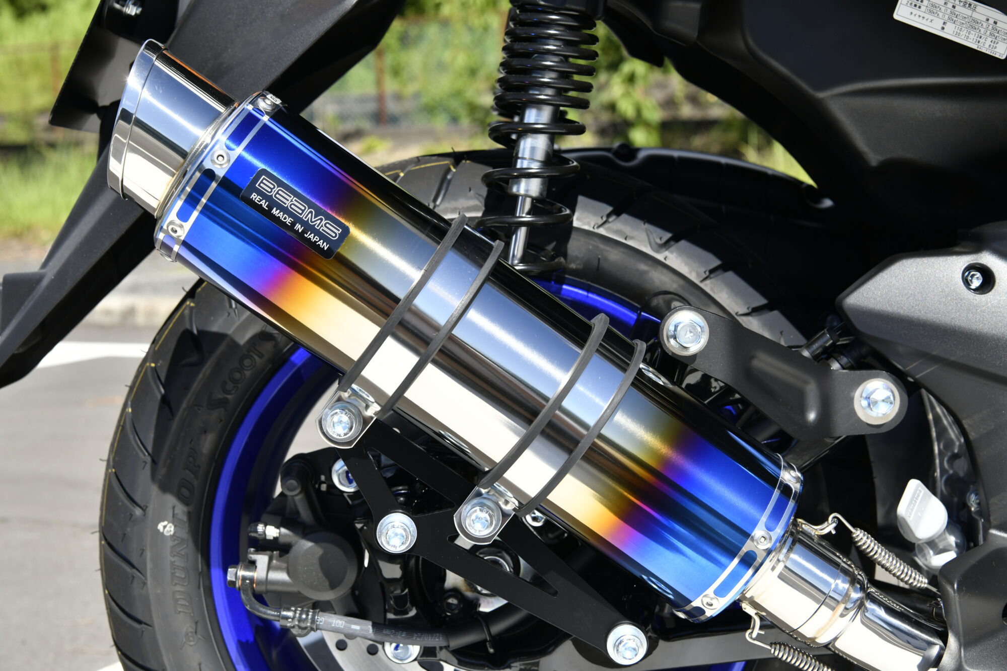 ビームス　N-MAX125 マフラー　ブルーコア BMS-R BEAMS G276-54-007 N-MAX125 8BJ-SEL1J R-EVO2 ヒートチタン