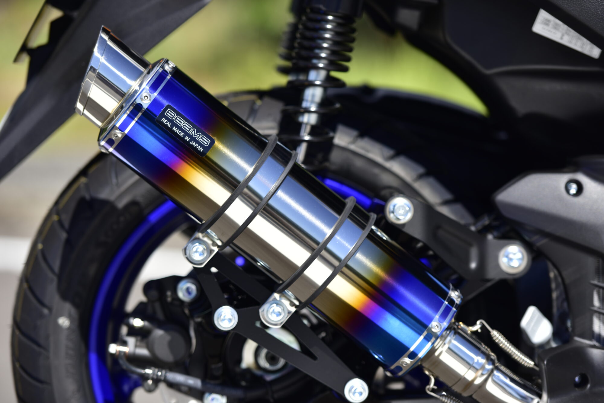 ビームス　N-MAX125 マフラー　ブルーコア BMS-R BEAMS G276-54-007 N-MAX125 8BJ-SEL1J R-EVO2 ヒートチタン