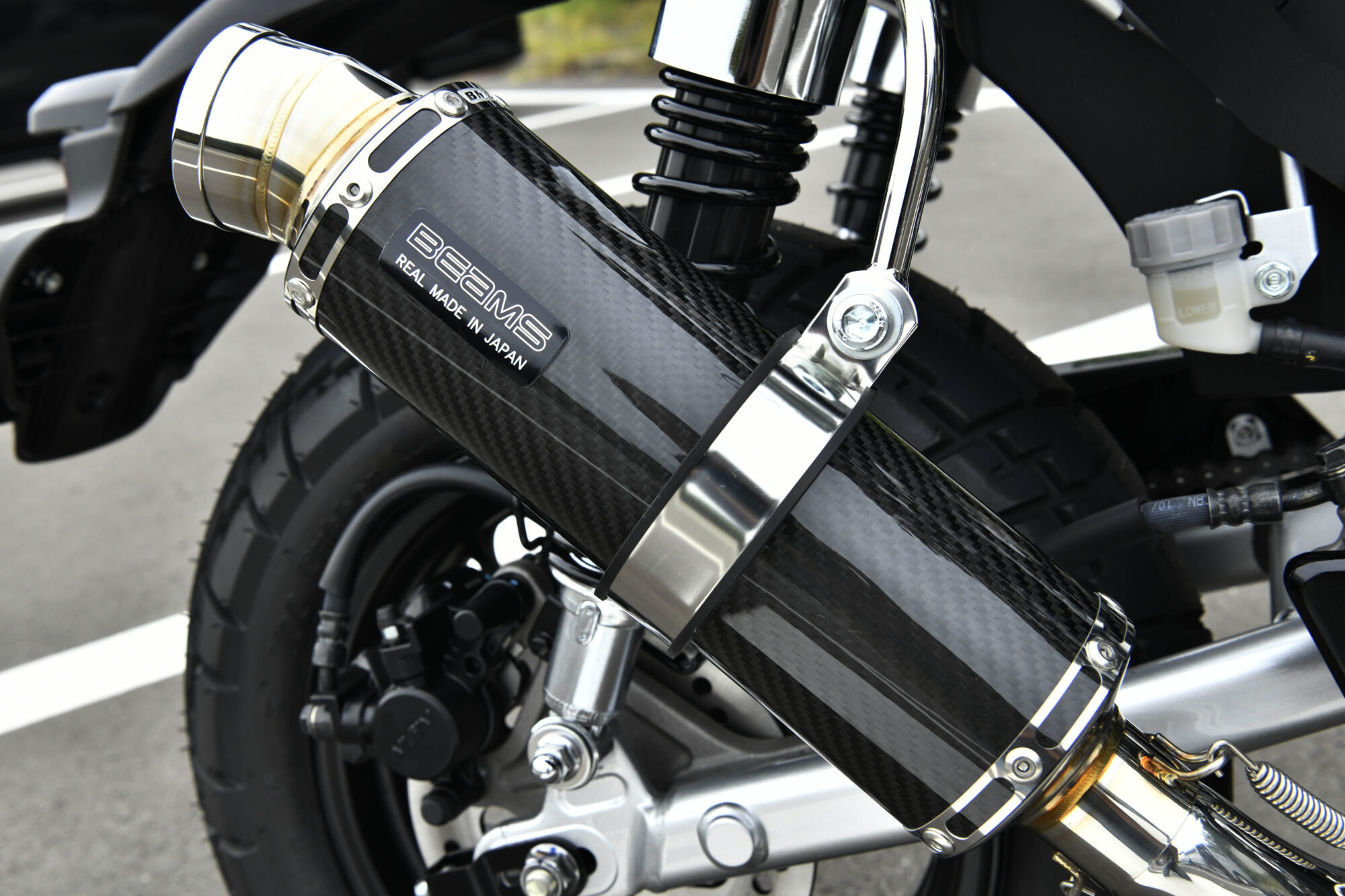 BEAMS G1025-53-006 モンキー125 MONKEY 8BJ-JB05 R-EVO カーボンサイレンサー ビームス マフラーの画像
