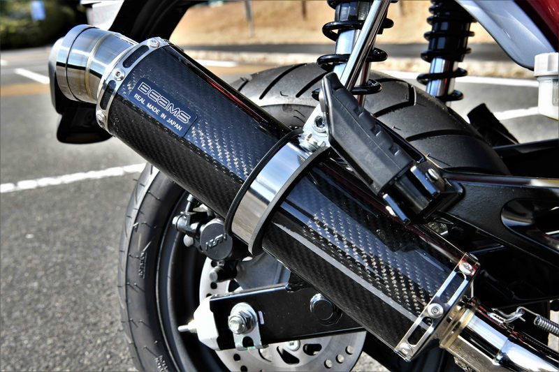 BEAMS G1026-53-006 DAX125 ダックス8BJ-JB06 R-EVO カーボンサイレンサー ビームス マフラー_5