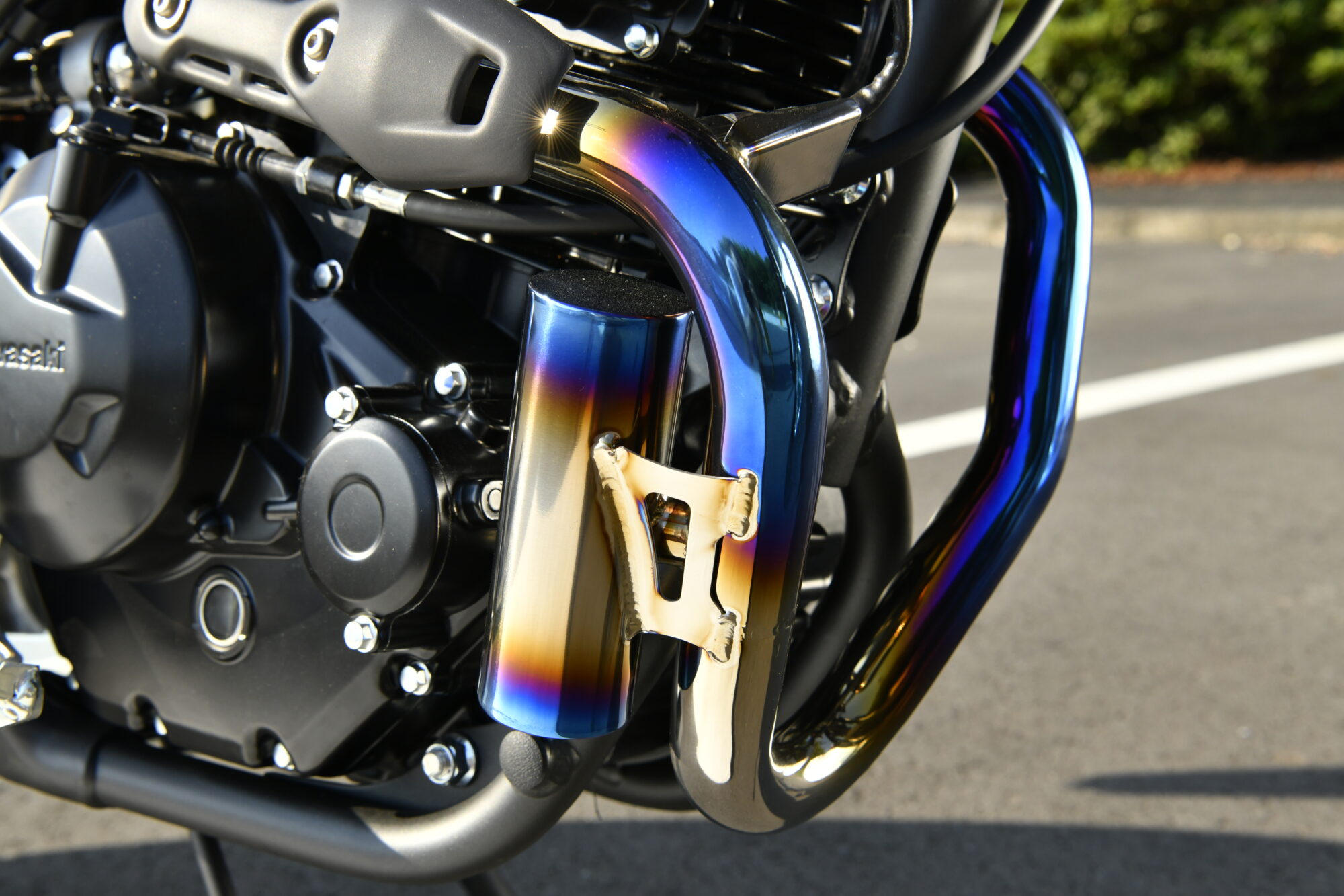 BEAMS G439-65-100 KLX230/シェルパ/SM 8BK-LX232A Power device pipe TITANIUM ビームス マフラーの画像