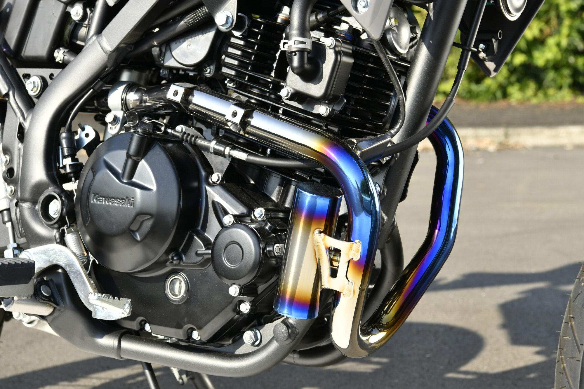 BEAMS G439-65-100 KLX230/シェルパ/SM 8BK-LX232A Power device pipe TITANIUM ビームス マフラーの画像