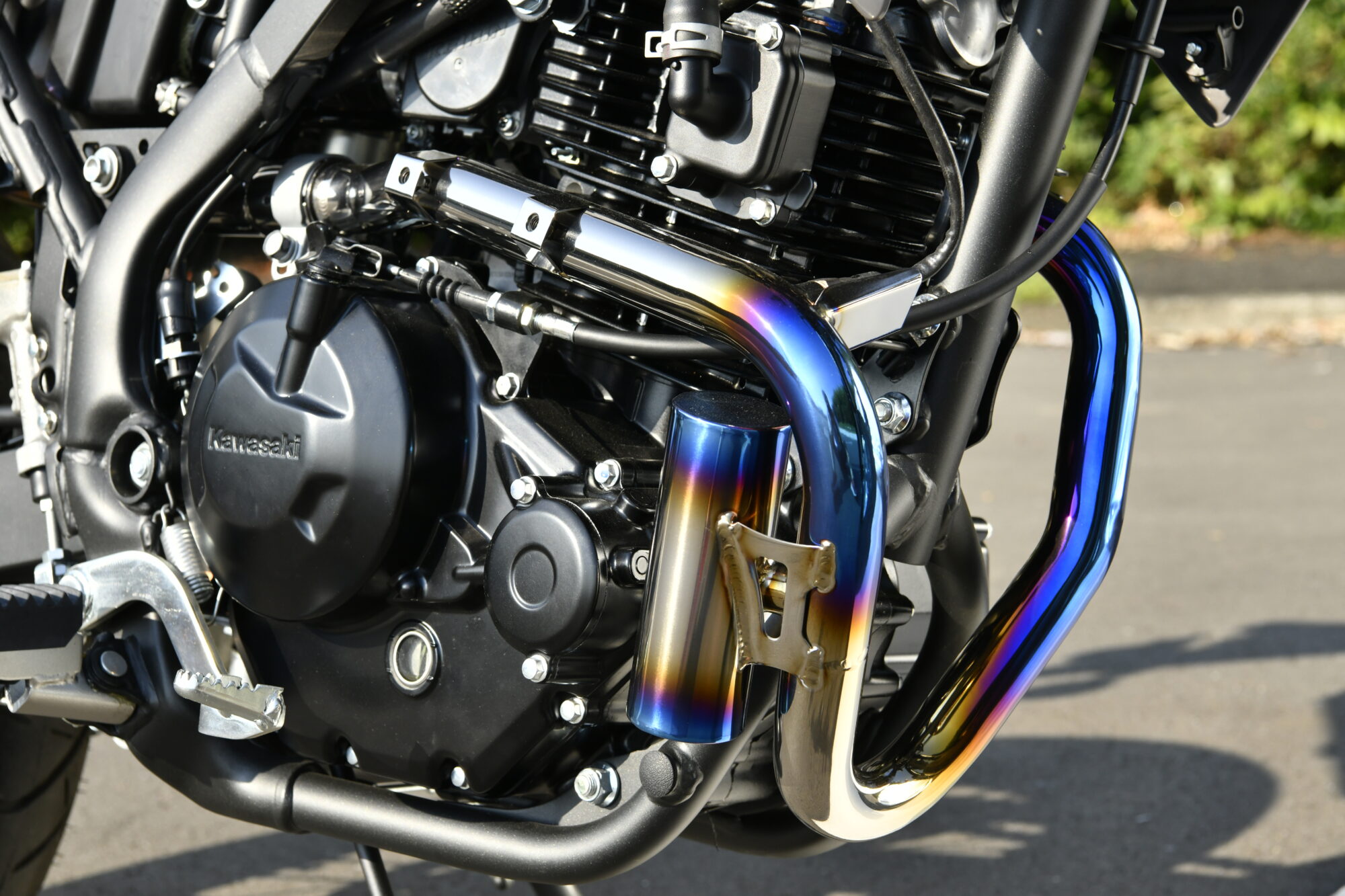 BEAMS G439-65-100 KLX230/シェルパ/SM 8BK-LX232A Power device pipe TITANIUM ビームス マフラーの画像