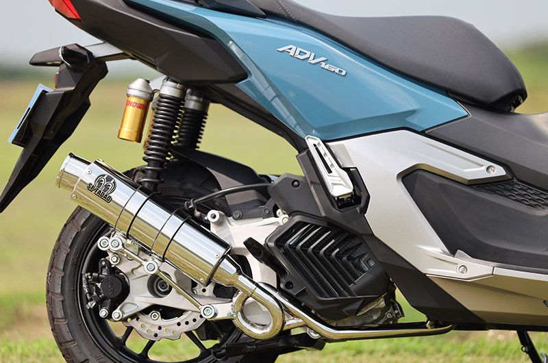 ADV160 KF54 マフラー NOBI BOLD NX HALF BLUE ADV160（8BK-KF54）PURESPORT “S” チタンブルー ※只今ご注文が