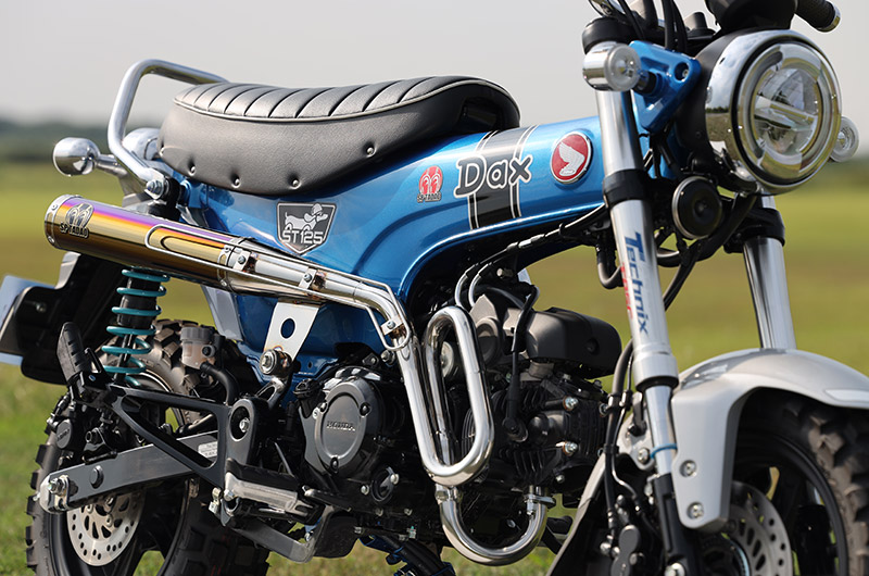 SP TADAO SP忠男マフラー HONDA 24~ Dax125(8BJ-JB06)PURESPORT チタンブルー フルエキ DAX-PS-13_4