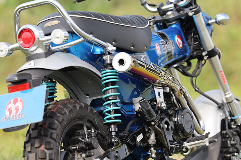 SP TADAO SP忠男マフラー HONDA 24~ Dax125(8BJ-JB06)PURESPORT チタンブルー フルエキ DAX-PS-13_6
