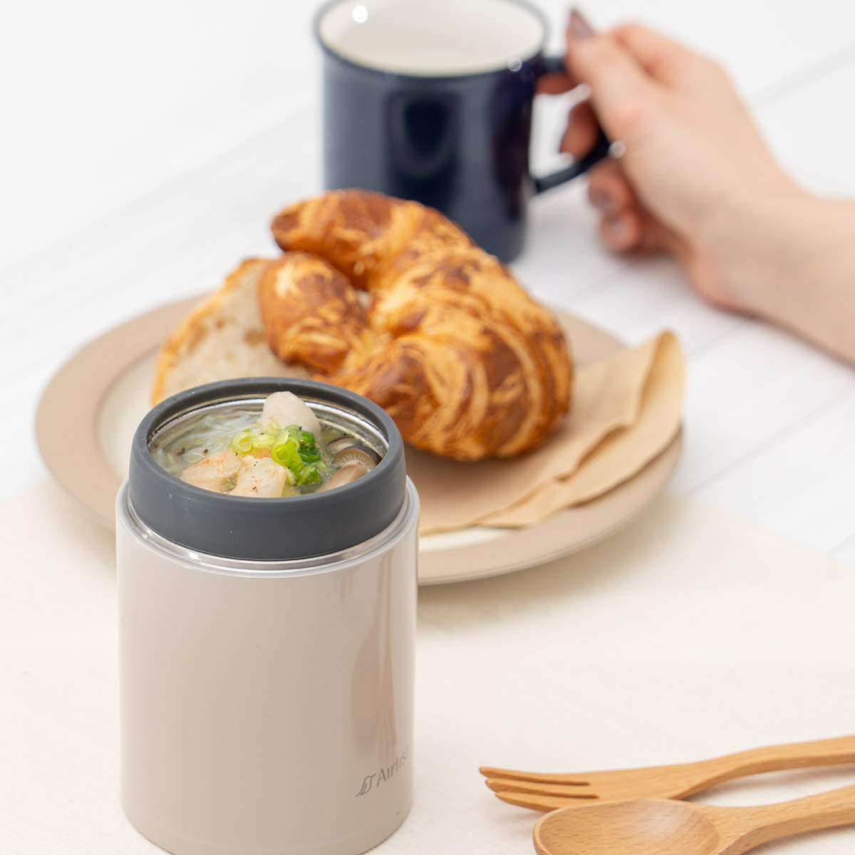 Airlist（Atlas） スープジャー 保温弁当箱 フードポット 540ml 保温
