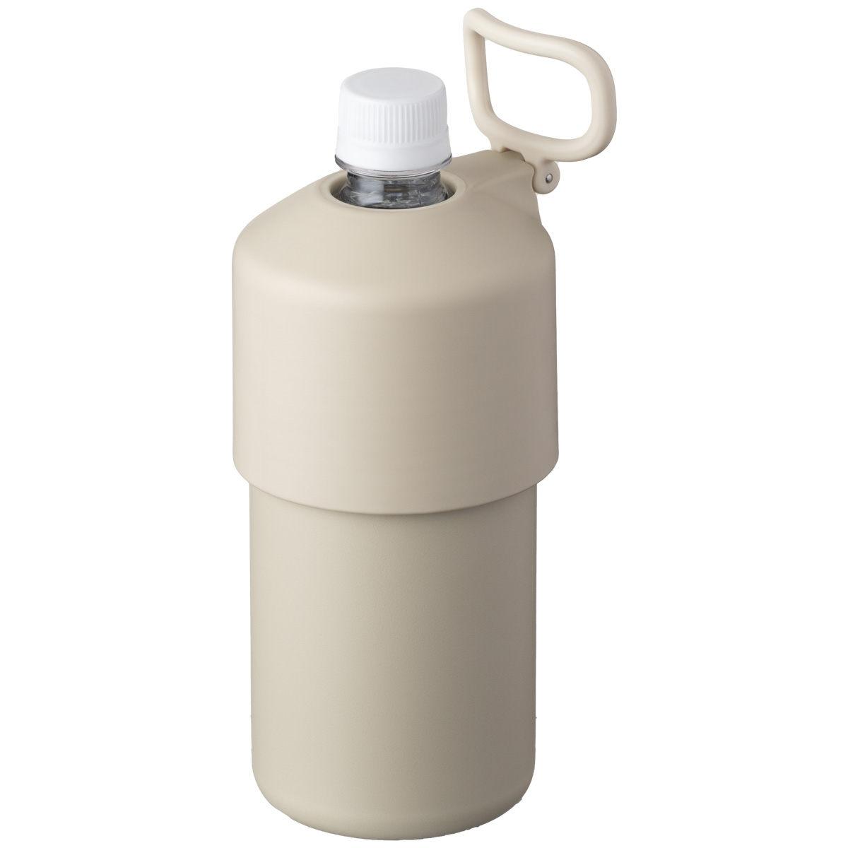 ペットボトルホルダー ボトルインボトル 500ml 650ml 保冷 保温 真空断熱 水筒 ステンレス 折りたたみ ハンドル付 キズ付きにくい ボトルクーラー カバー ABIB-E | Atlas（キッチン、日用品） | 08
