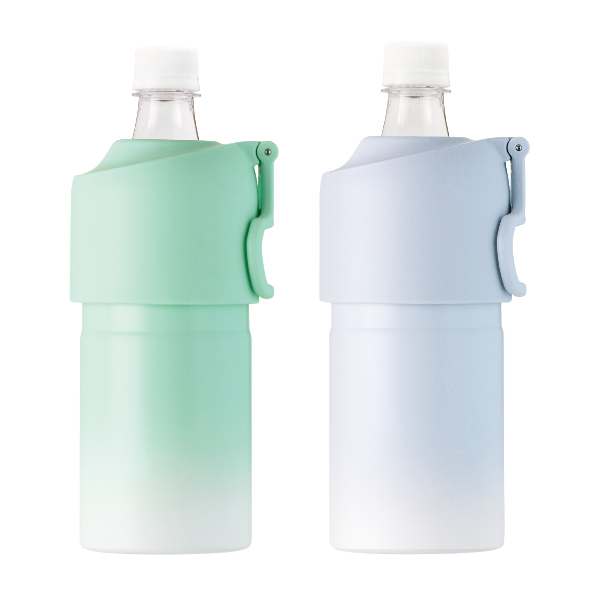 選べる2個セット ペットボトルホルダー ボトルインボトル 500ml 650ml 保冷 真空断熱 水筒 ステンレス 折りたたみ ハンドル付き キズ付きにくい ABIB-EG-2P | Atlas（キッチン、日用品） | 09