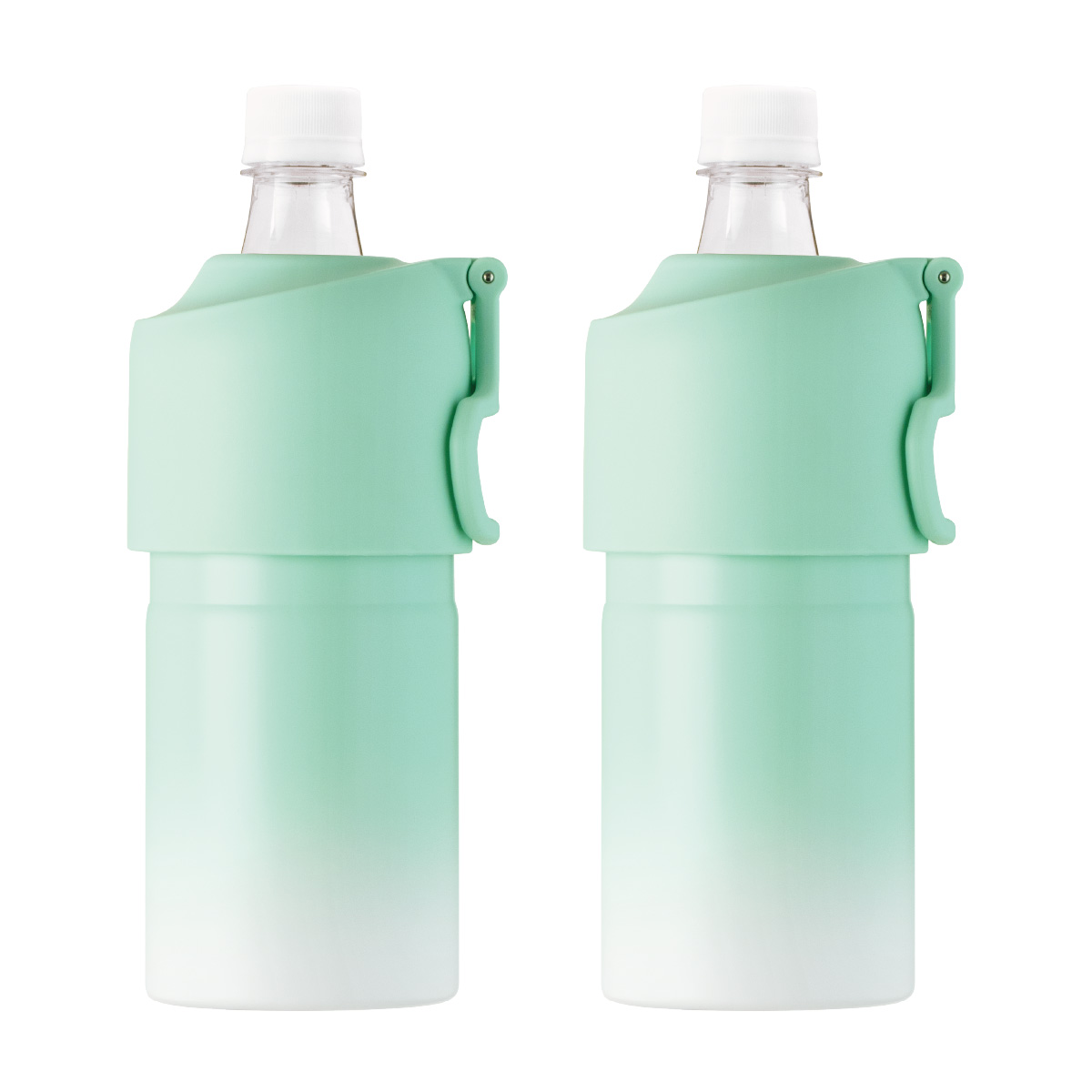 選べる2個セット ペットボトルホルダー ボトルインボトル 500ml 650ml 保冷 真空断熱 水筒 ステンレス 折りたたみ ハンドル付き キズ付きにくい ABIB-EG-2P | Atlas（キッチン、日用品） | 08