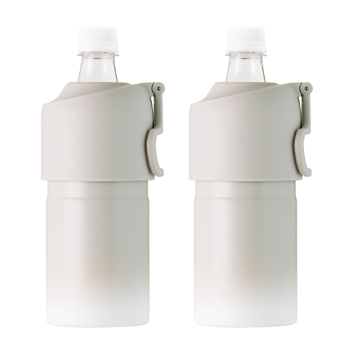 選べる2個セット ペットボトルホルダー ボトルインボトル 500ml 650ml 保冷 真空断熱 水筒 ステンレス 折りたたみ ハンドル付き キズ付きにくい ABIB-EG-2P | Atlas（キッチン、日用品） | 01