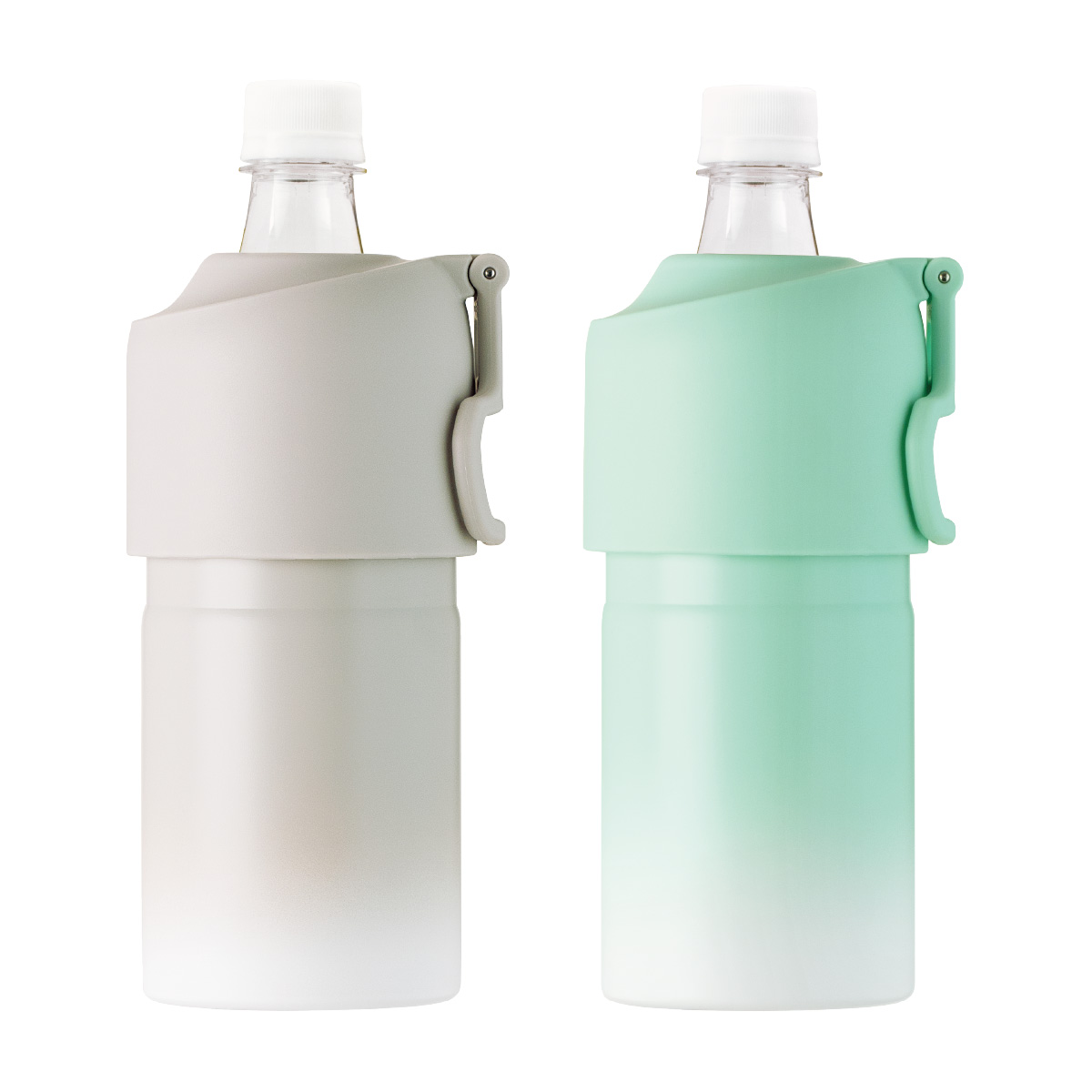 選べる2個セット ペットボトルホルダー ボトルインボトル 500ml 650ml 保冷 真空断熱 水筒 ステンレス 折りたたみ ハンドル付き キズ付きにくい ABIB-EG-2P | Atlas（キッチン、日用品） | 03