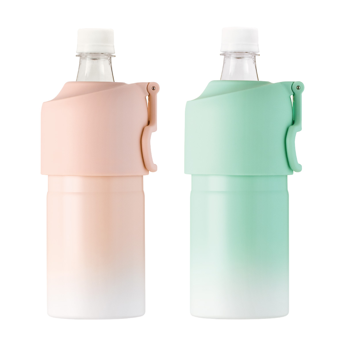 選べる2個セット ペットボトルホルダー ボトルインボトル 500ml 650ml 保冷 真空断熱 水筒 ステンレス 折りたたみ ハンドル付き キズ付きにくい ABIB-EG-2P | Atlas（キッチン、日用品） | 06