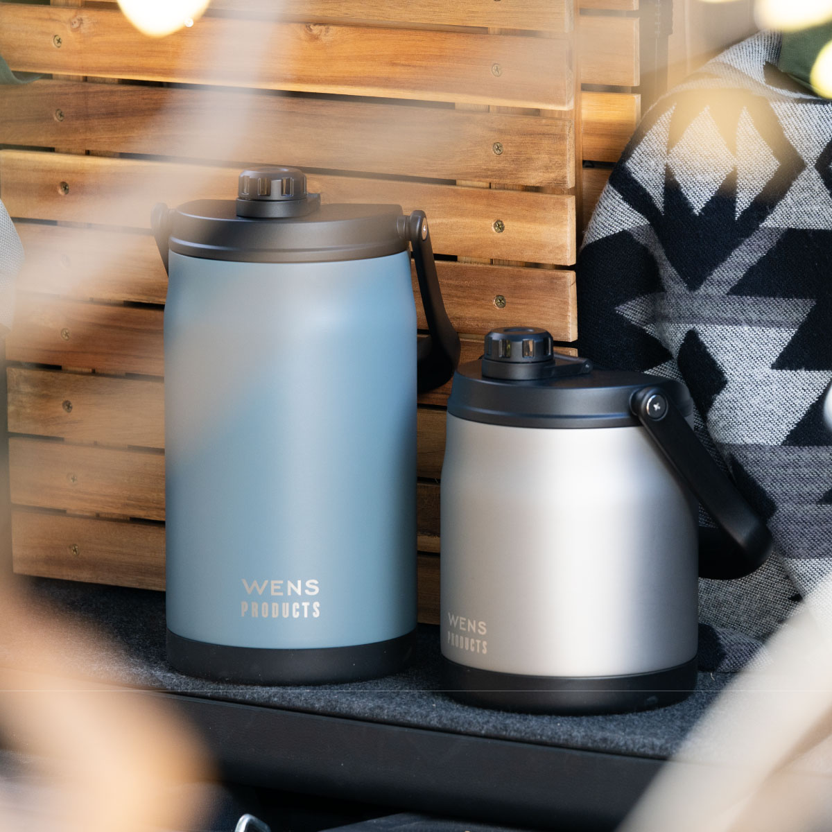 アイスコンテナ ウォータージャグ 2.3L 保冷 真空断熱 ステンレス アウトドア キャンプ 氷 持ち運び 大容量 広口 キズ付きにくい ウェンズプロダクツ AWJB-A2300 | WENS | 16