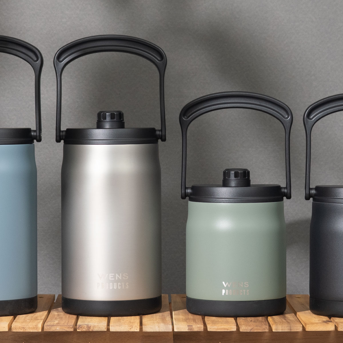 アイスコンテナ ウォータージャグ 2.3L 保冷 真空断熱 ステンレス アウトドア キャンプ 氷 持ち運び 大容量 広口 キズ付きにくい ウェンズプロダクツ AWJB-A2300 | WENS | 19