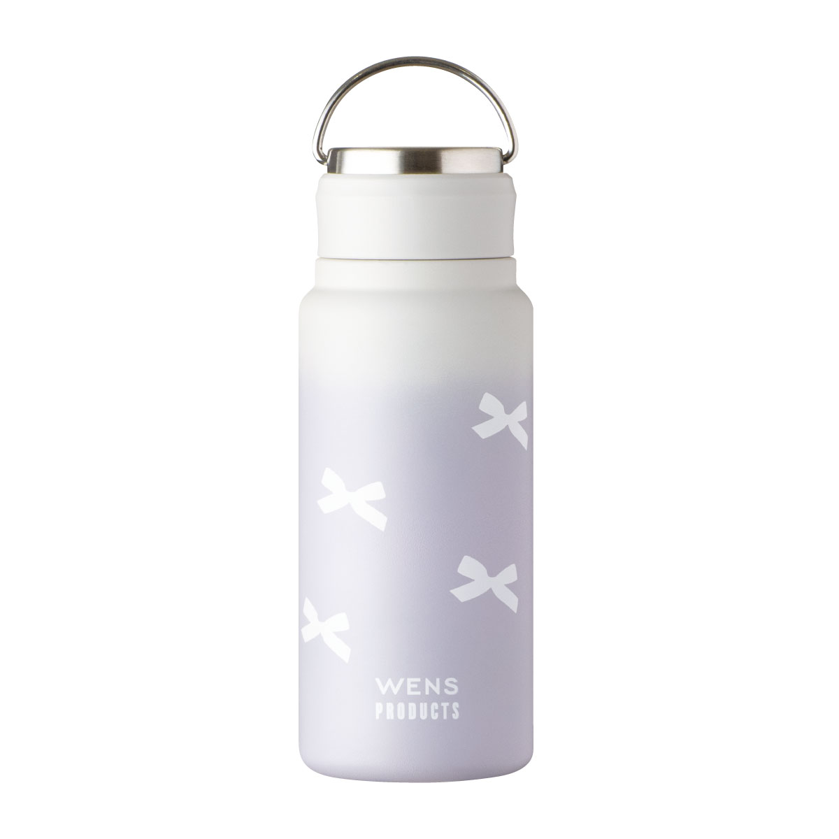 WENS 水筒 530ml 保温 保冷 ステンレス ハンドル付き シームレス