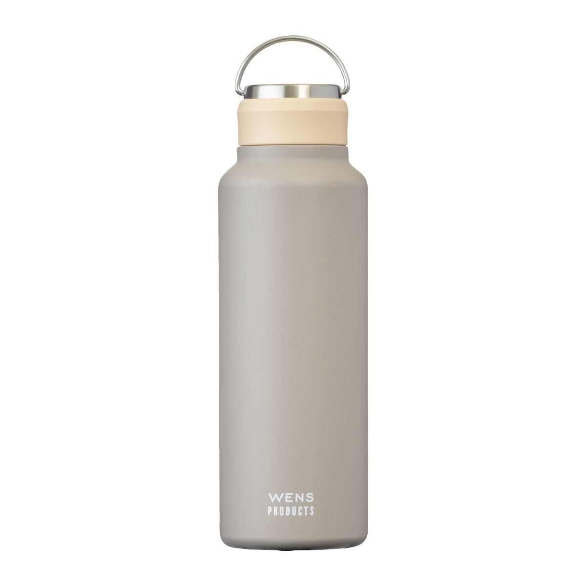 WENS 水筒 1000ml 保温 保冷 ステンレス ハンドル付き シームレス