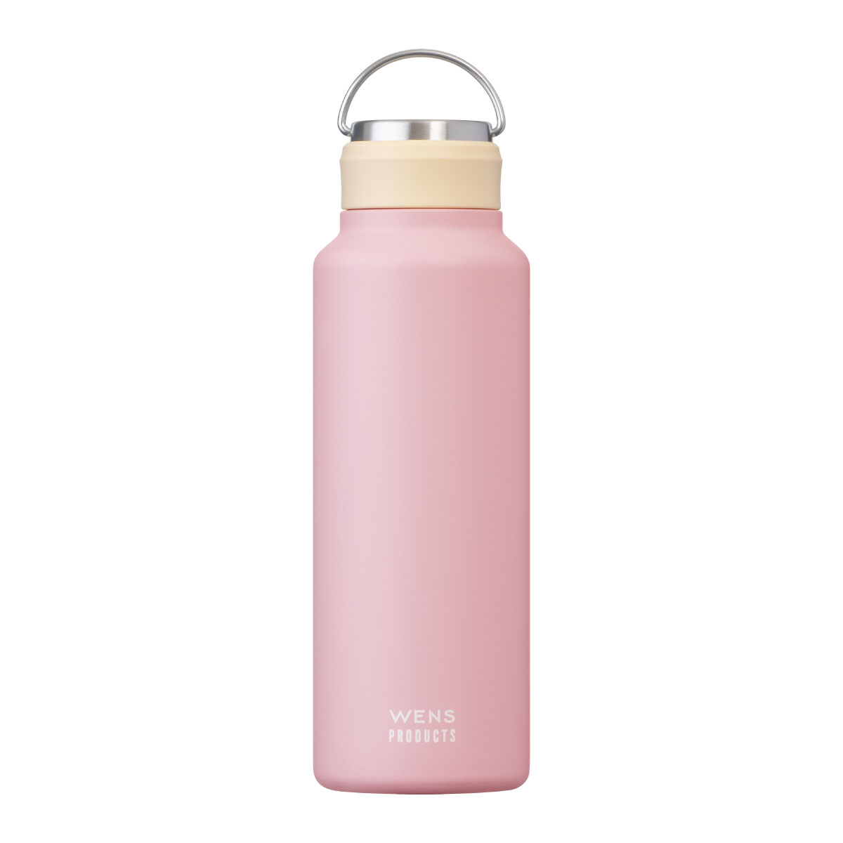 WENS 水筒 1000ml 保温 保冷 ステンレス ハンドル付き シームレス スクリューボトル アウトドア キャンプ 軽量 真空断熱 マグ ...