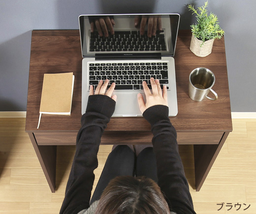 デスク 引き出し2つ 100×70×70 収納 引き出し デスク 70×40 シンプル スリム 勉強机 机 作業台 幅70cm