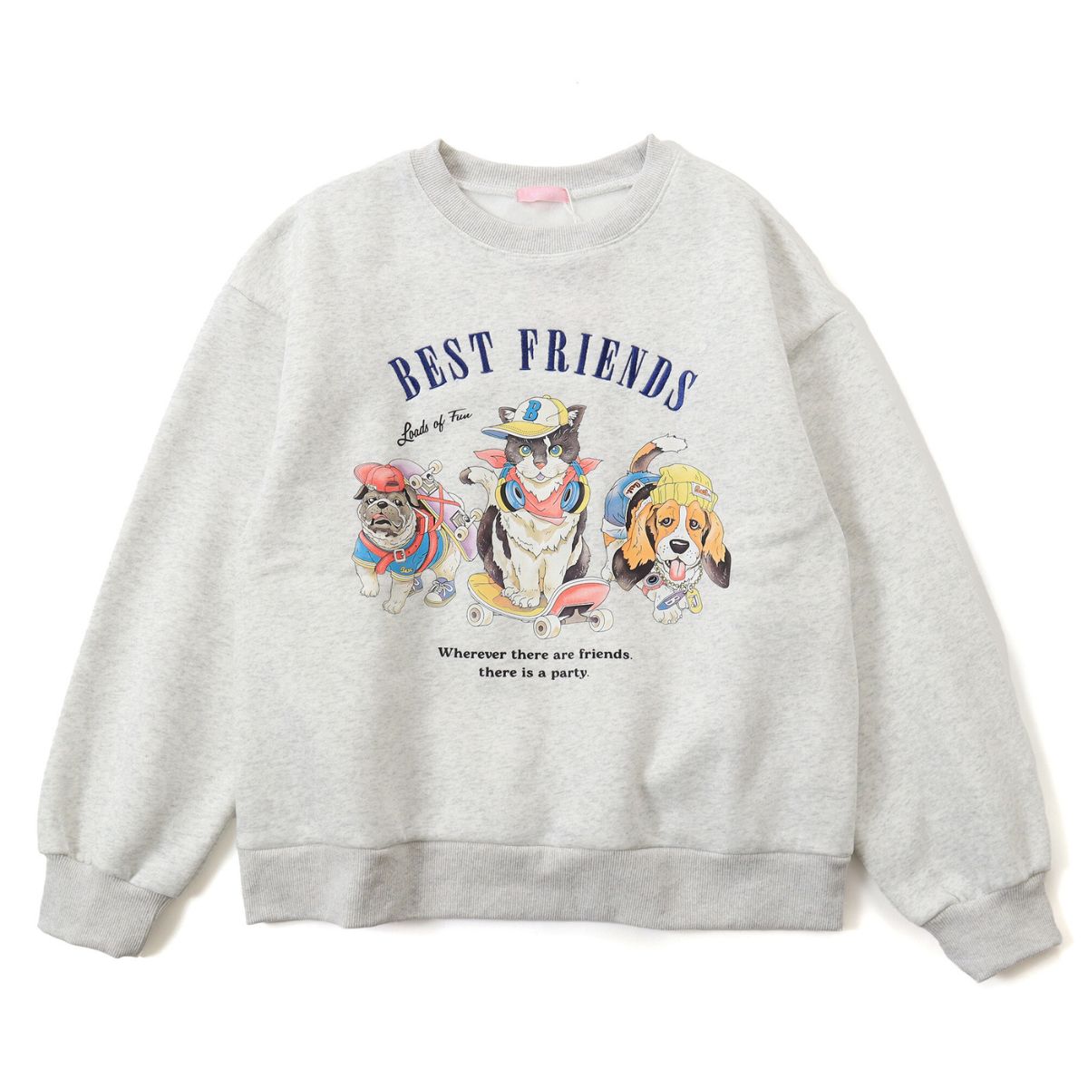 祈り猫-マリア 初期版限定 RIPNDIP スウェット 肉厚オンス Lサイズ トレーナー スウェット 「0」「新柄追加」ネコ ＆ ハート