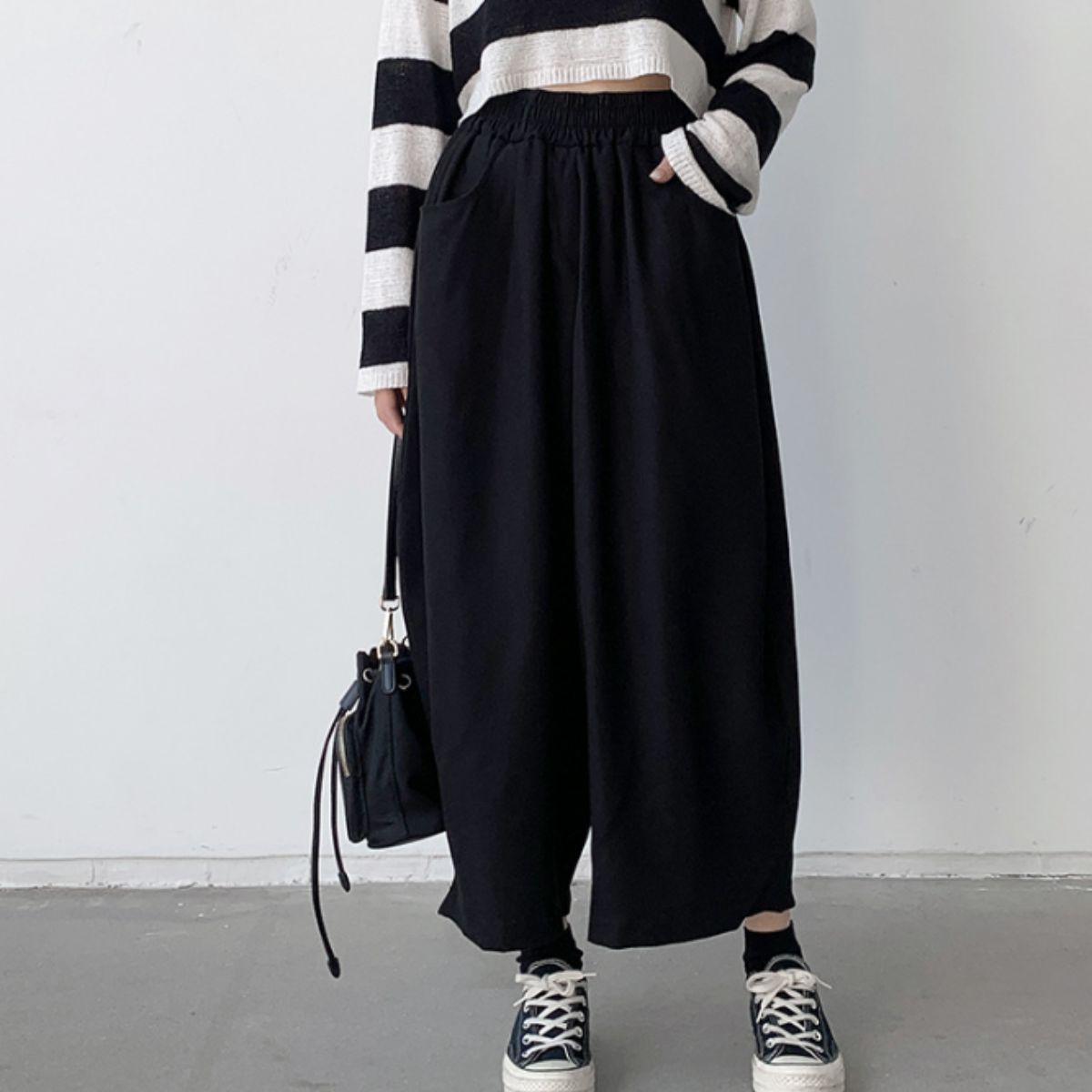 Belle Cie（ベルシー） サルエルパンツ バルーン ワイド バレルレッグ