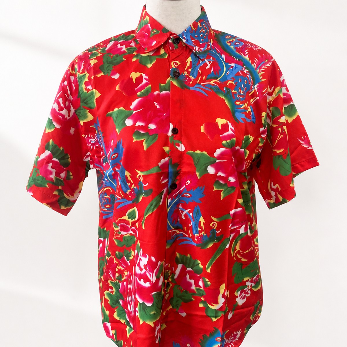 Belle Cie（ベルシー） レトロ花柄シャツ レディース 半袖 花柄シャツ