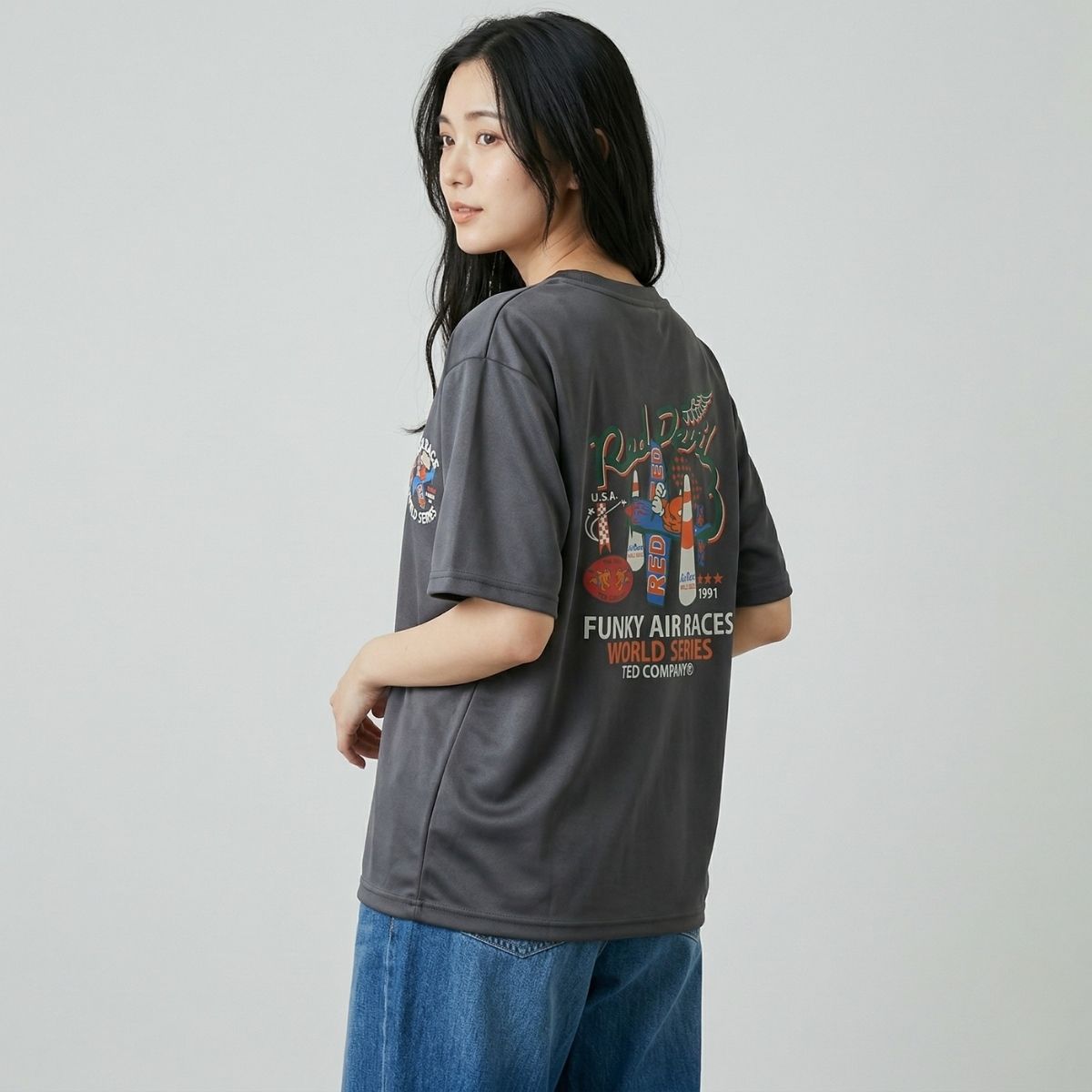 Belle Cie（ベルシー） Tシャツ 半袖 5分袖 レトロ アメカジ バック 