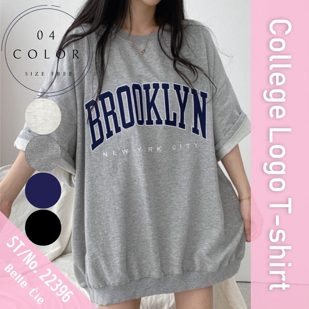 Belle Cie（ベルシー） Tシャツ チュニック カットソー 半袖 5分袖 