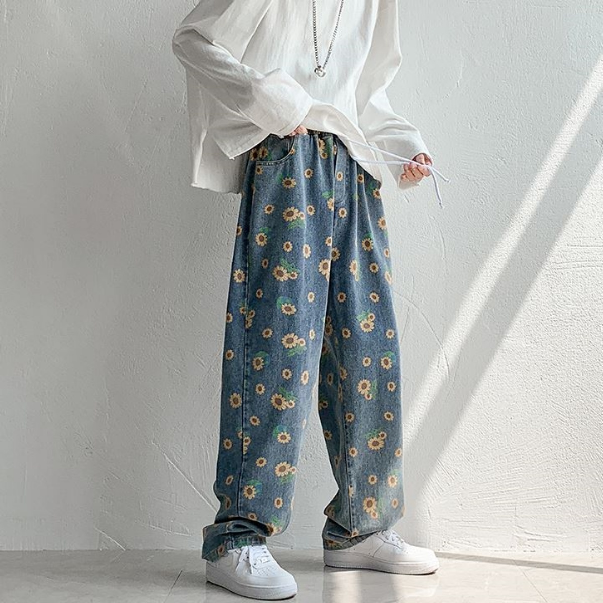 At Marvelous デニムパンツ メンズ ひまわり ストリート