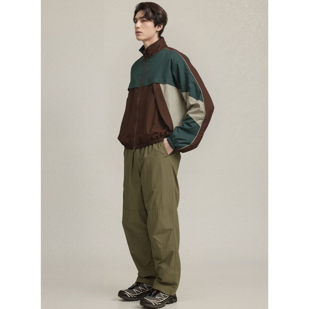 ジャケット 羽織り ジップアップ ウィンドブレーカー アウター メンズ ストリート カジュアル 軽アウター スポカジ フェス 大人カジュアル 春秋 | At Marvelous | 06