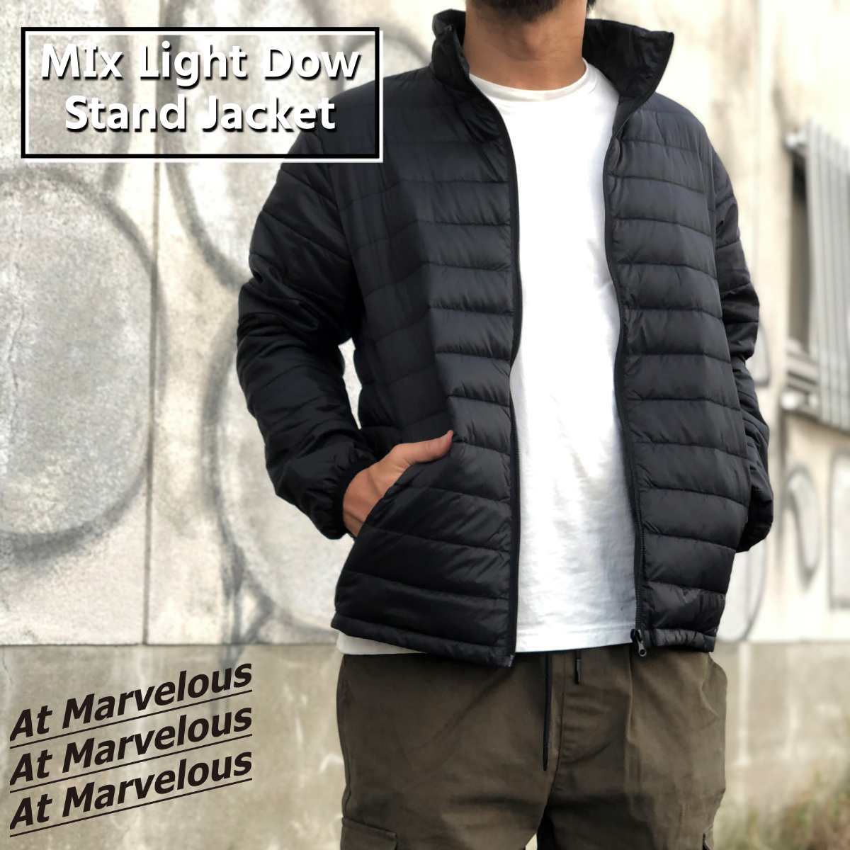 At Marvelous（アットマーベラス） メンズ ダウンジャケット ミックス