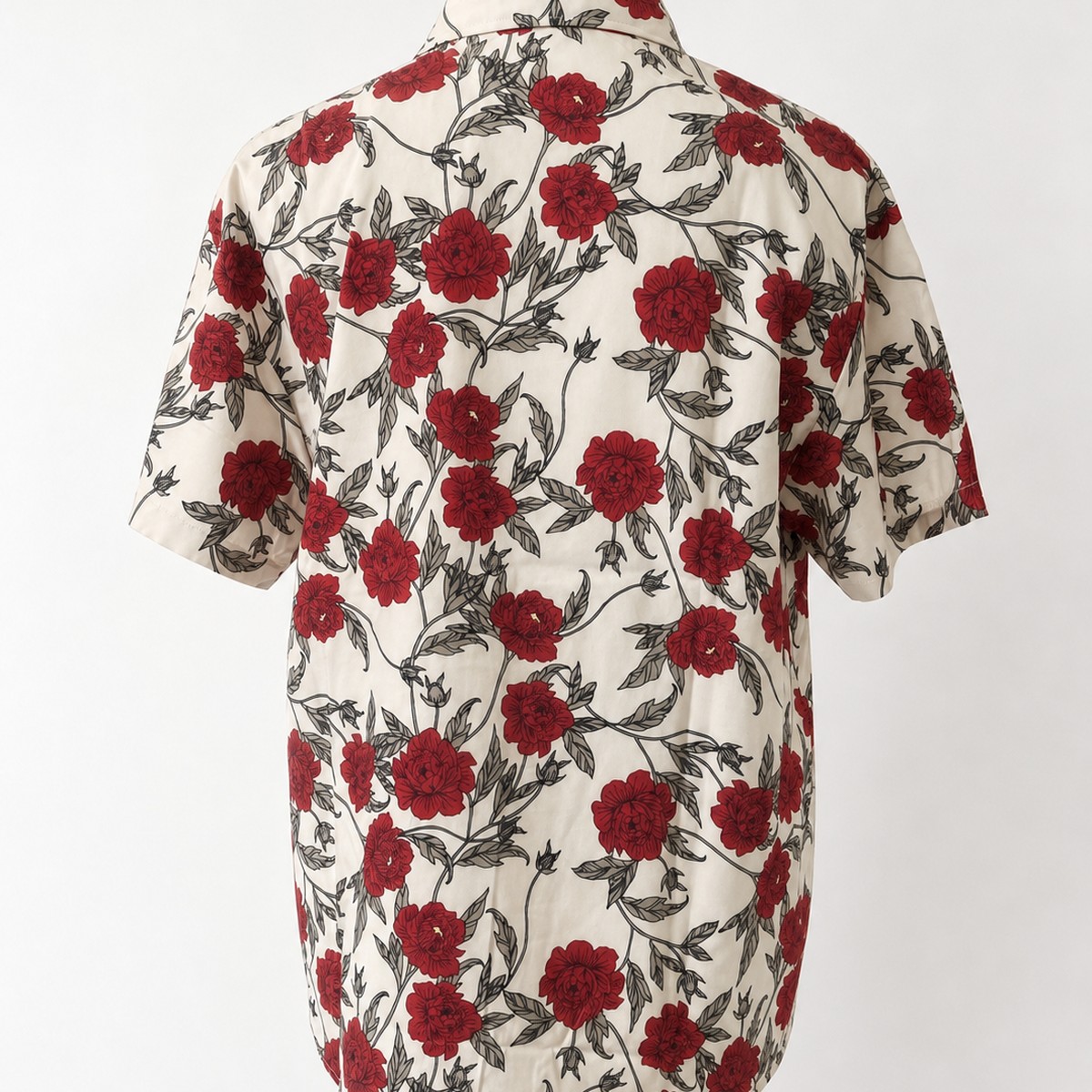 Belle Cie（ベルシー） 花柄シャツ レディース 半袖 薔薇柄 バラ